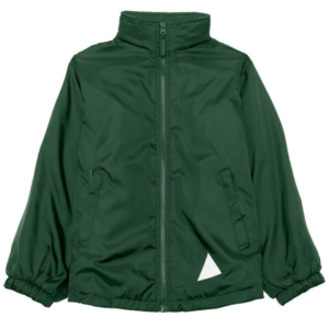 Childrens Reversible Fleece Jacket Bottle Green Age 13