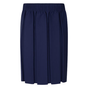 Box Pleat Skirt Navy