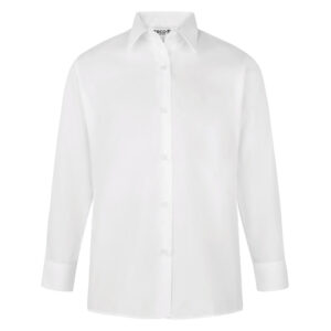 Girls Long Sleeve Blouse White Twin Pack