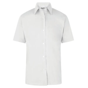 Girls Short Sleeve Blouse White Twin Pack