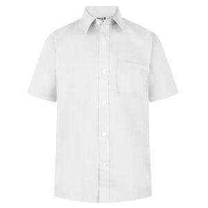 Boys Short Sleeve Shirts White Twin Pack