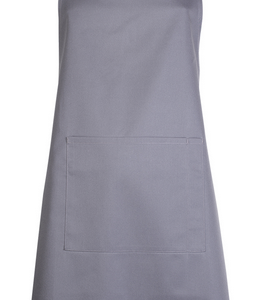 Bib Apron With Pocket Dark Grey