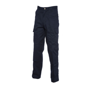 Cargo Trousers With Knee Pad Pocket Navy