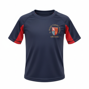 St Philips Arundel PE T Shirt Navy/Scarlet FITZALAN