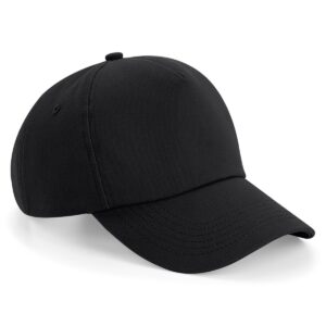 Authentice 5 Panel Cap Black