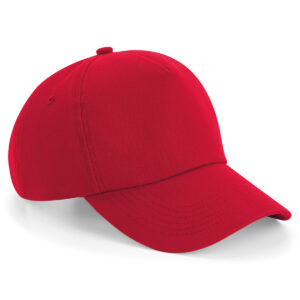 Authentic 5 Panel Cap Red