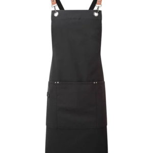 Clip N Clasp Cross Back Bib Apron Black