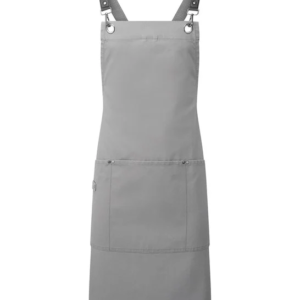 Clip N Clasp Cross Back Bib Apron Dark Grey
