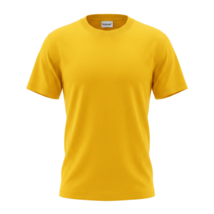BANNER YELLOW PLAIN T SHIRT